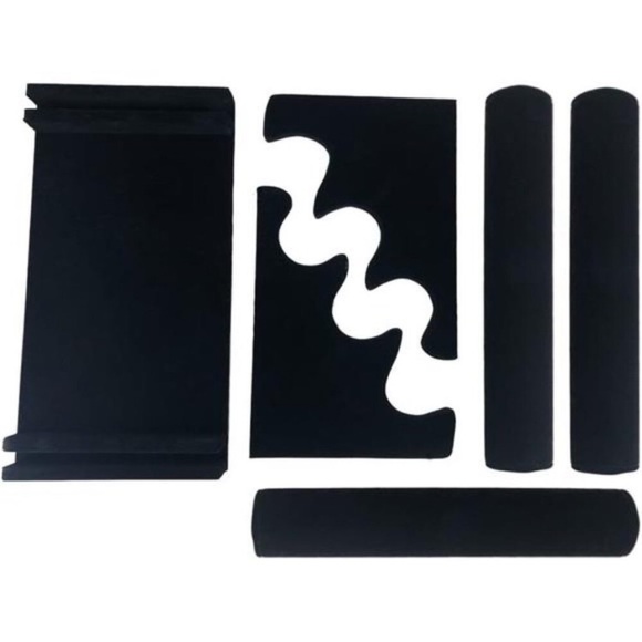 VELVET 3 Tiers Bracelet Holder, Black Velvet Jewelry Organizer Stand and Display - Picture 2 of 4